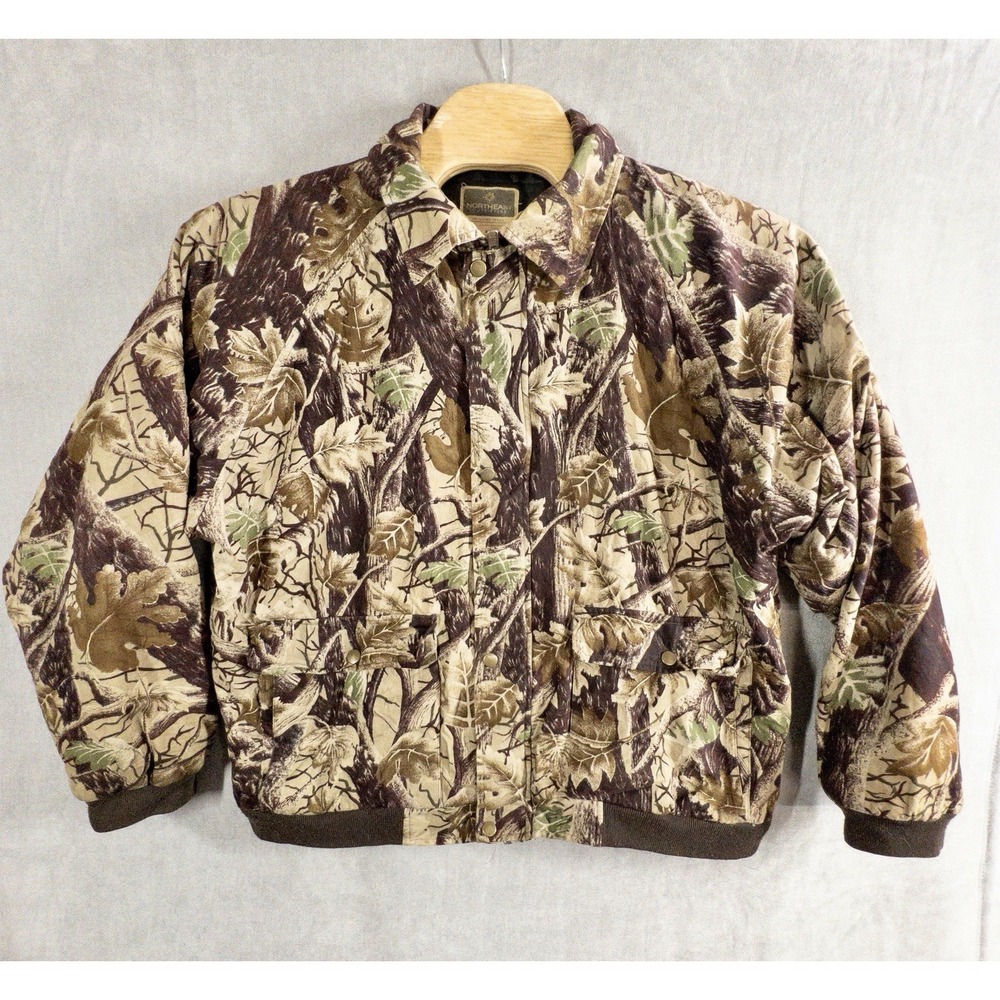 Northeast Outfitters Insulated Hooded Puffer Hunting Jacket XL Outdoors Repaired